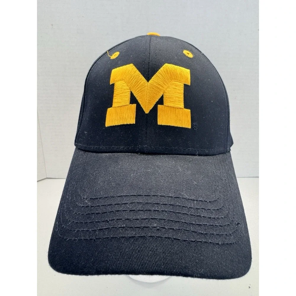 Michigan Wolverines Adjustable Hat Cap Go Blue/Maize One Size Captivating‎